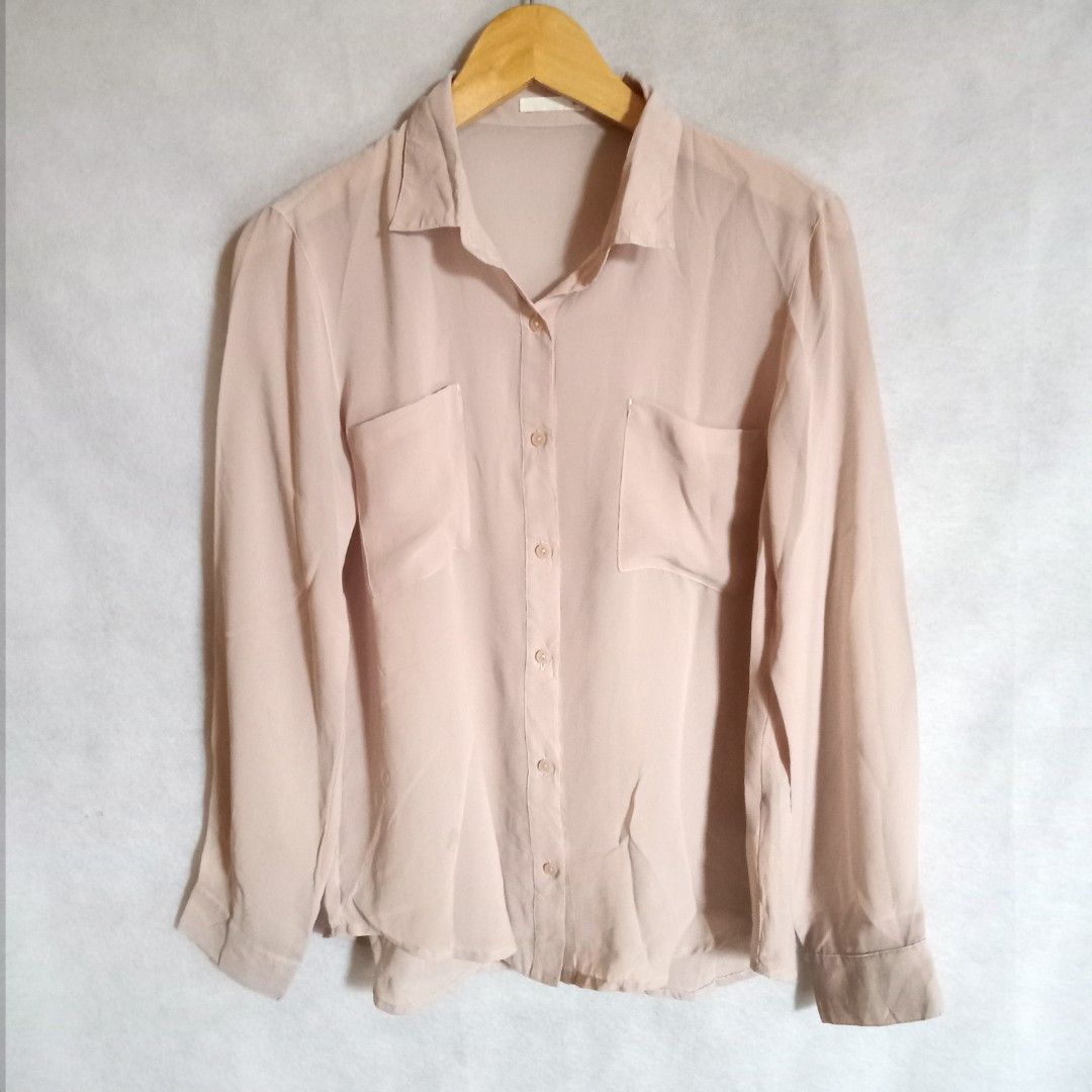 Kemeja Bahan sifon warna coksu on Carousell