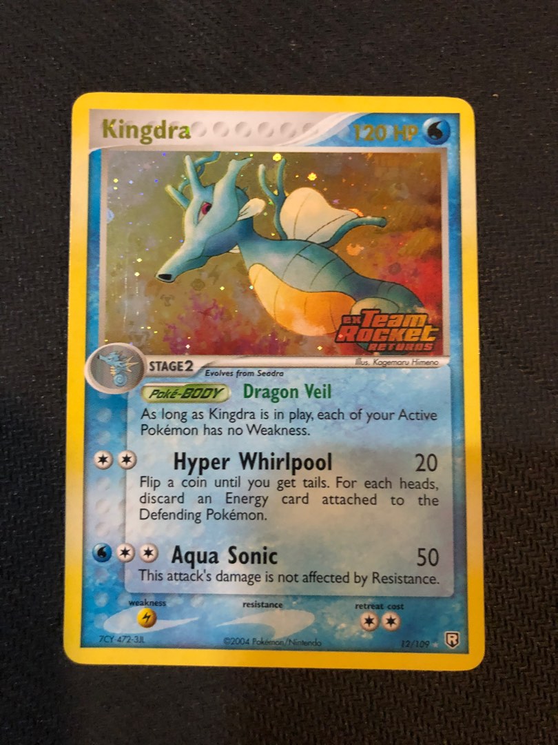 Kingdra Reverse Holo Team Rocket Returns, Hobbies & Toys, Toys & Games