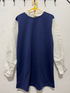 Korean Girl Blue Dress