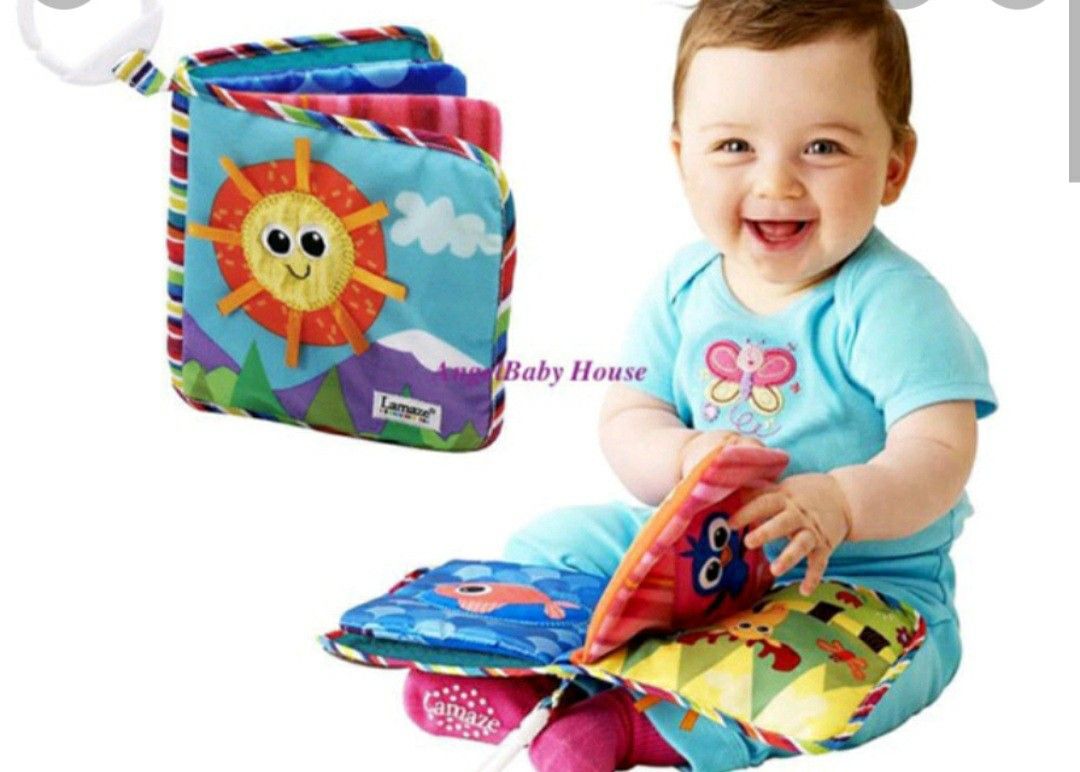 Lamaze Classic Discovery Soft Book – Baby’s First Book With Mirror, Crinkle, & Textures