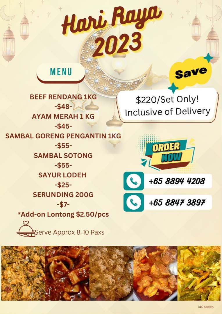 Lauk Raya 2023 Open Slot Available Till 15 April 2023 Food And Drinks Local Eats On Carousell 8249