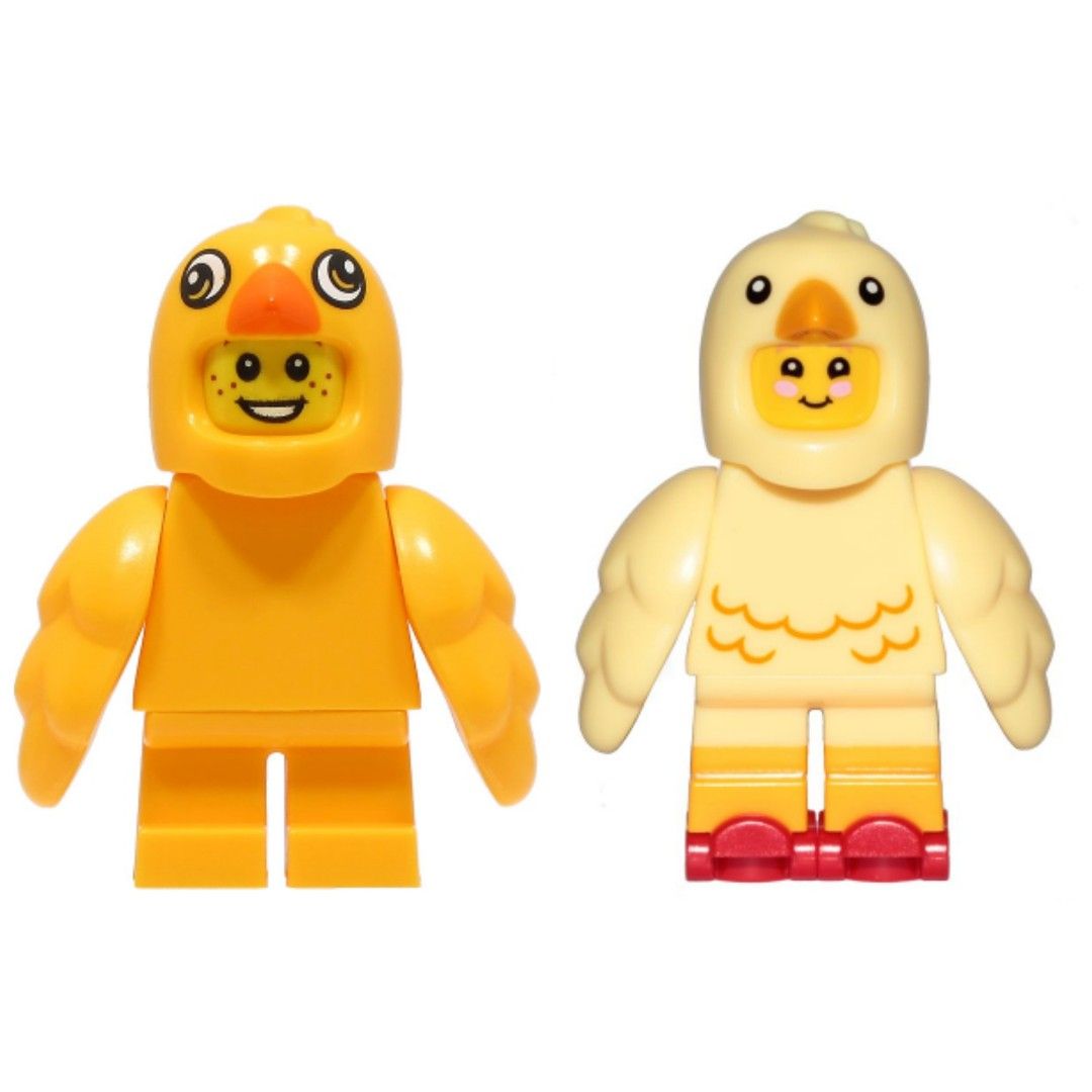Lego BAM Chicken Suit Boy hol299 and 853958 Easter Chicken Skater 