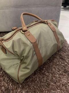light weight nylon leather travel bag