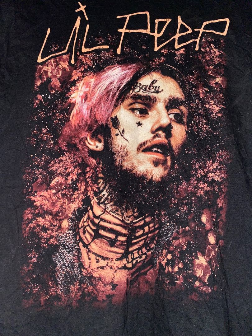 LIL PEEP RAP TEE, Men's Fashion, Tops & Sets, Tshirts & Polo Shirts on ...