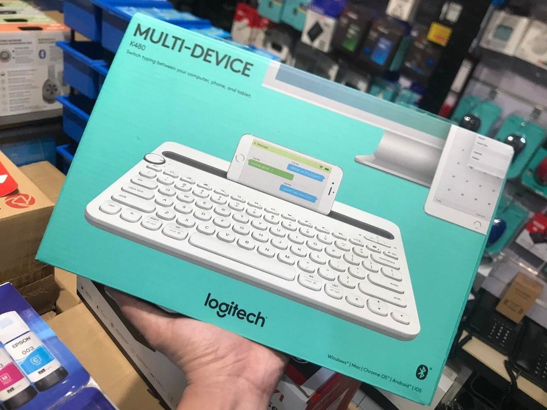 Logitech K480 Bluetooth Multi-Device Keyboard (White) (Category: Computer Keyboard) located in Makati City. Submitted by techubstoreandaccessories (Listing ID 1220708220, Image 2). Description: Logitech K480 Bluetooth Multi-Device Keyboard (White) Onhand ready to ship‼️‼️ ✅BRANDNEW ORIGINAL & SEALED ✅ACTUAL PICTURE POSTED ✅ACCEPT WALK IN/PICK UP CLIENT (Mon-Fri 8am-7pm)( Saturday10am-4pm) 📍Location: Evangelista St. Makati City ✅ACCEPT BULK ORDER