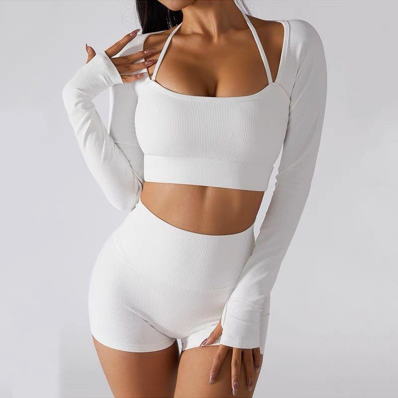 White gym tops womens top