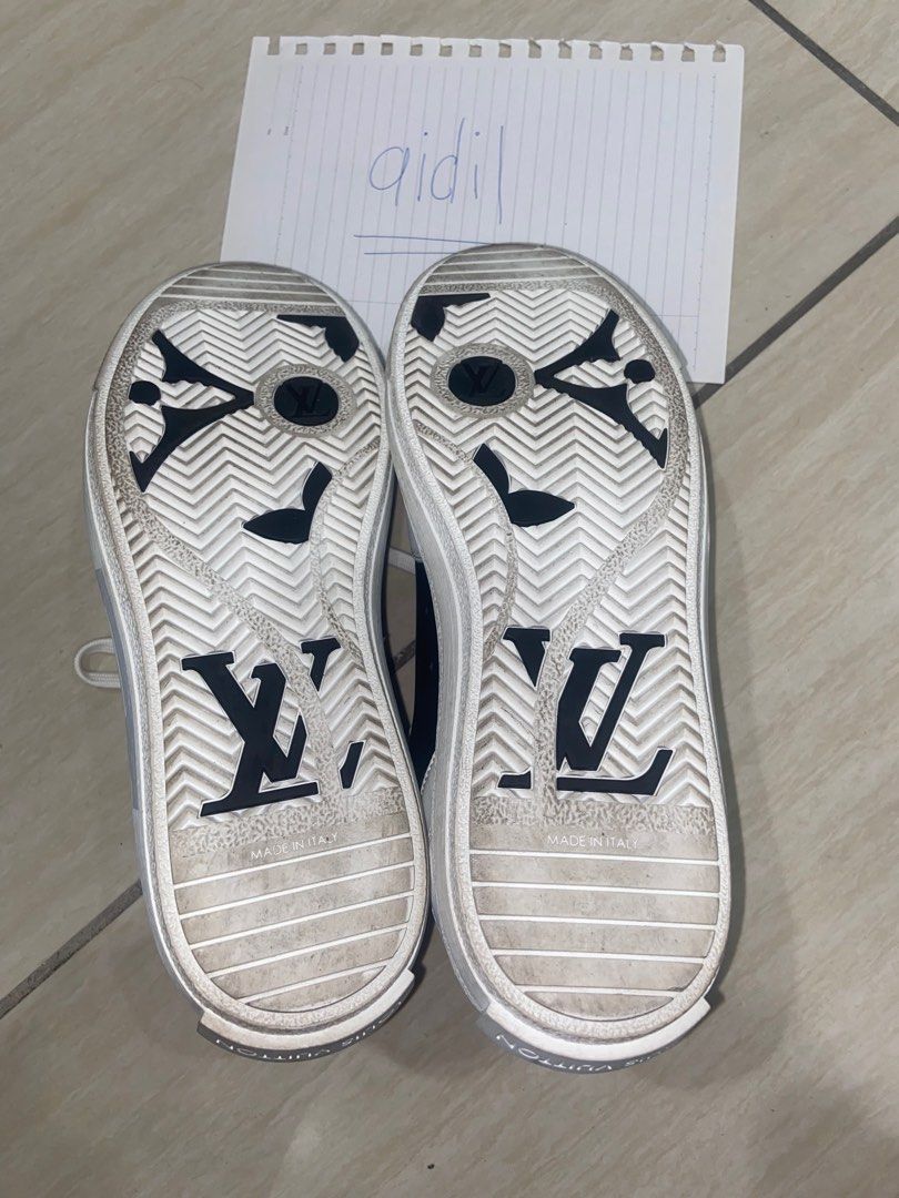New Louis Vuitton boombox sneakers 38 silver white high top Boots Sold Out  InBox
