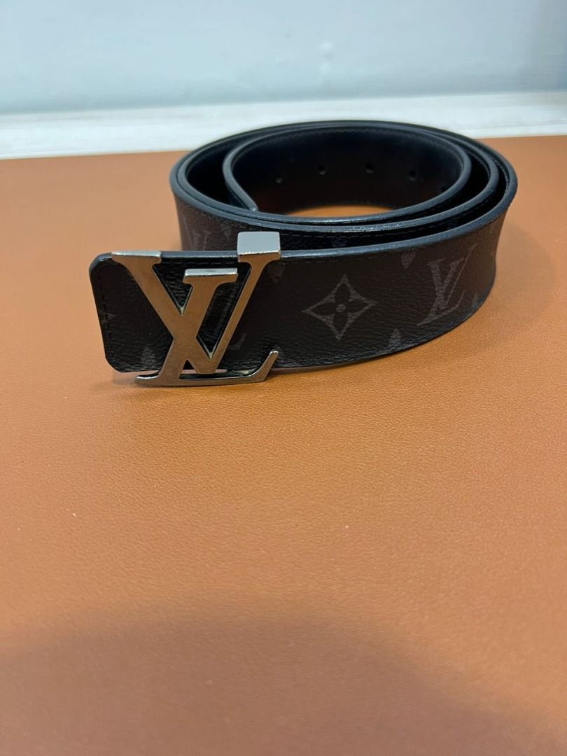 LV Line 40mm Reversible Belt Monogram Eclipse Canvas - Men - Accessories