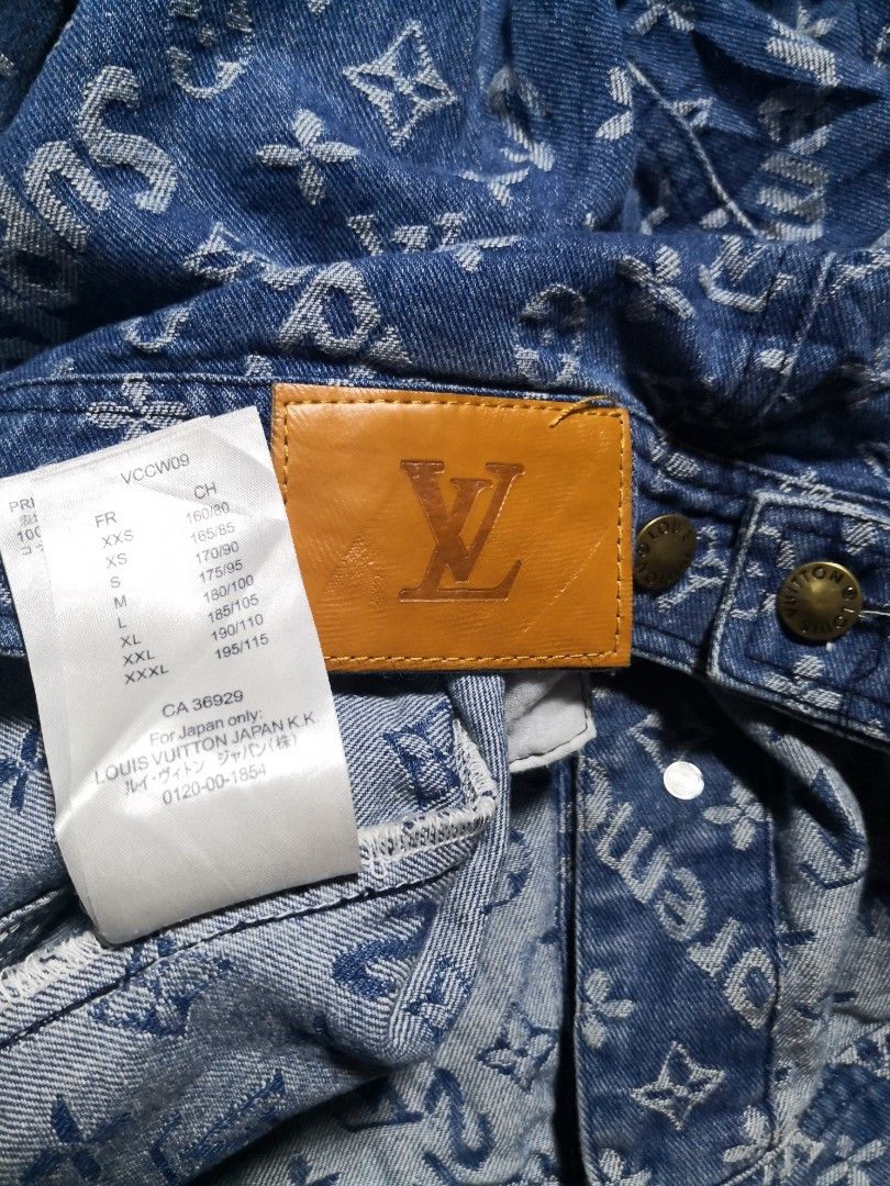 LOUIS VUITTON X SUPREME DENIM JACKET, Men's Fashion, Coats, Jackets and  Outerwear on Carousell