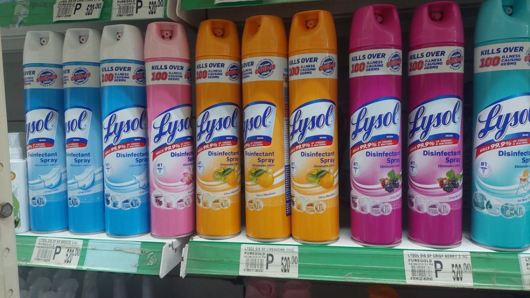 Lysol Disinfectant Spray, Furniture & Home Living, Home Fragrance on