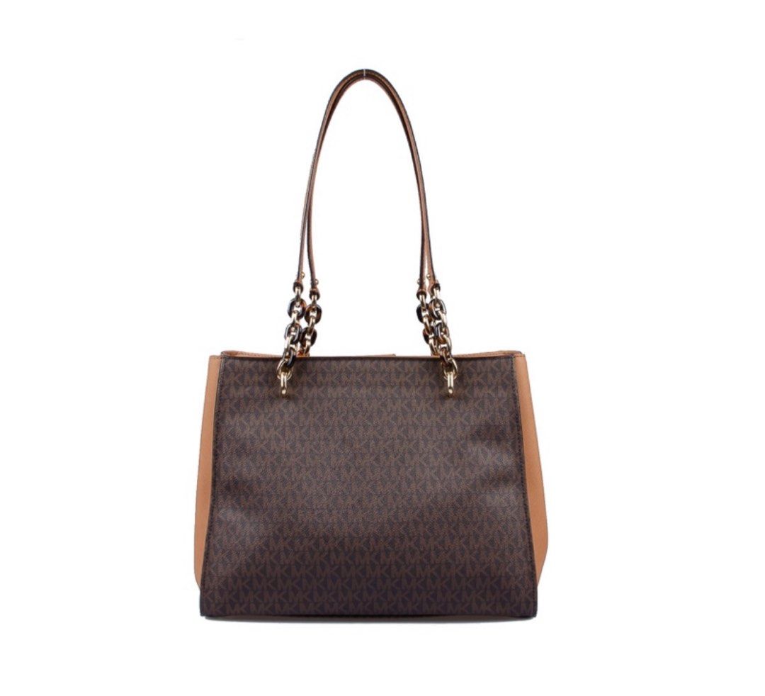 MICHAEL KORS Sofia Brown Acorn Tote Bag Luxury Bags Wallets on