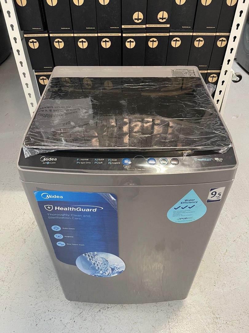 MIDEA MA100W95 TOP LOAD WASHER 9.5KG, TV & Home Appliances, Washing