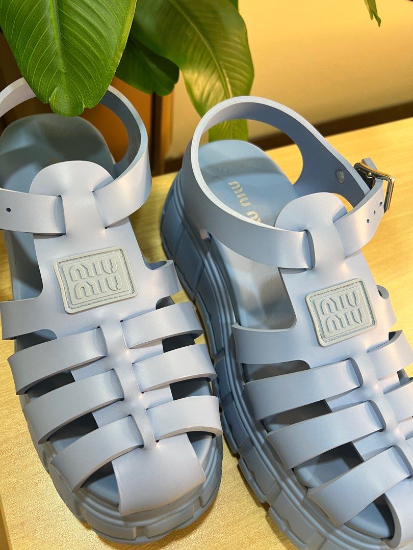Miu Miu Soft Cage Sandals Women s Fashion Footwear Sandals on
