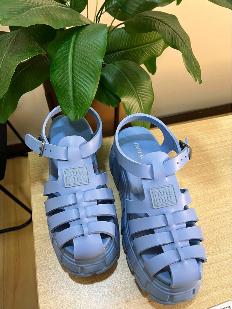Miu Miu Soft Cage Sandals Women s Fashion Footwear Sandals on