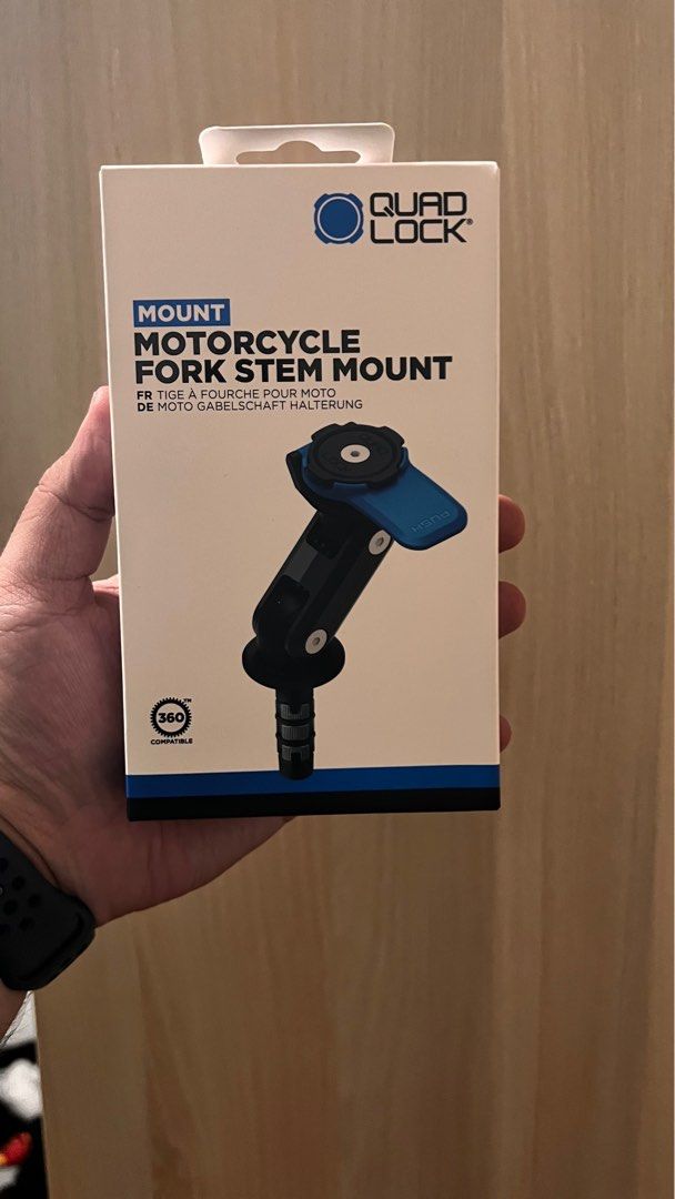 17.5-20.5mm Motorcycle Fork Stem Mount with Arkon Waterproof Case fits Apple iPhone 11 PRO (sku 49252) main image 1