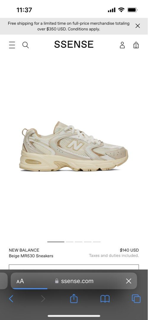 New Balance MR530AA Beige, Women's Fashion, Footwear, Sneakers on Carousell