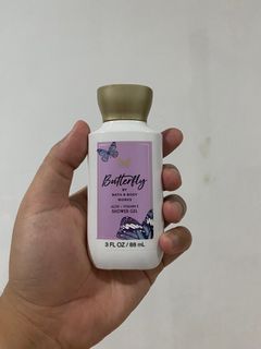NEW BATH & BODY WORKS BUTTERFLY MINI SHOWER GEL
