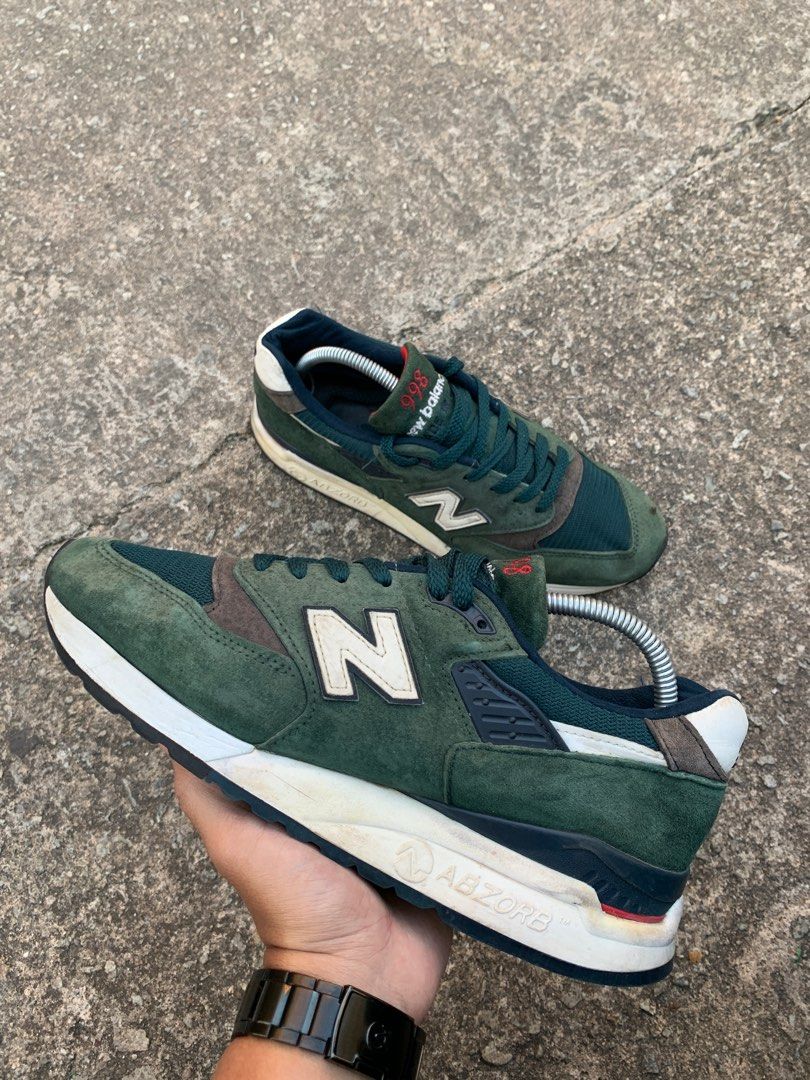 New balance 998 dark hot sale green