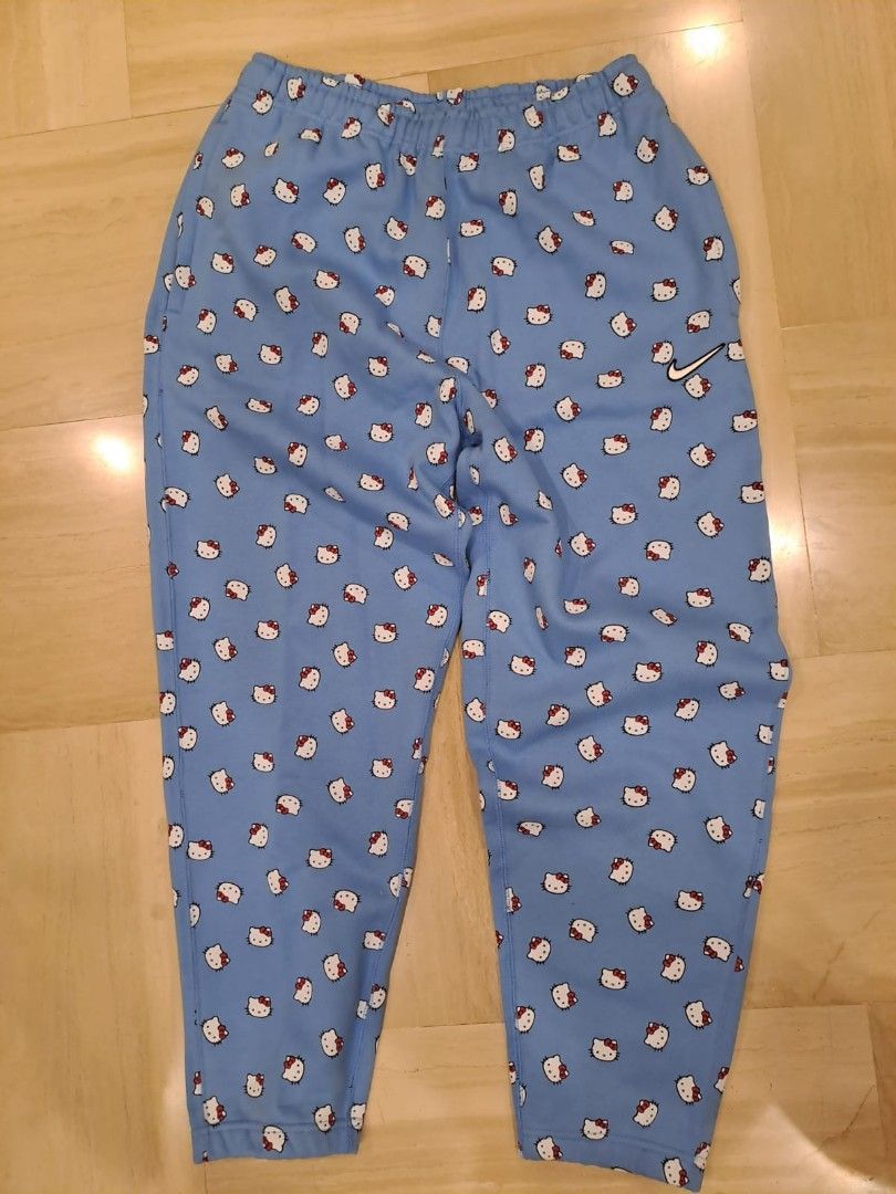 Nike + Hello Kitty Fleece Pants 'university blue', Men's Fashion