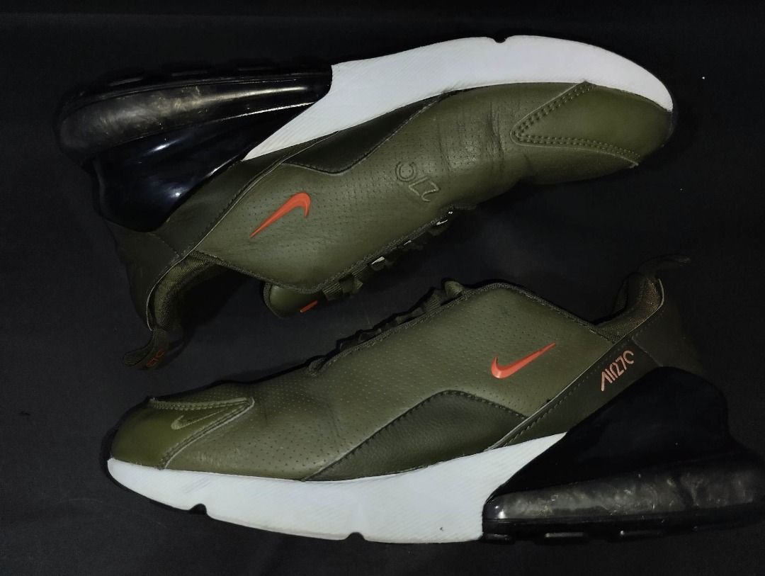Nike air max 270 premium leather olive discount