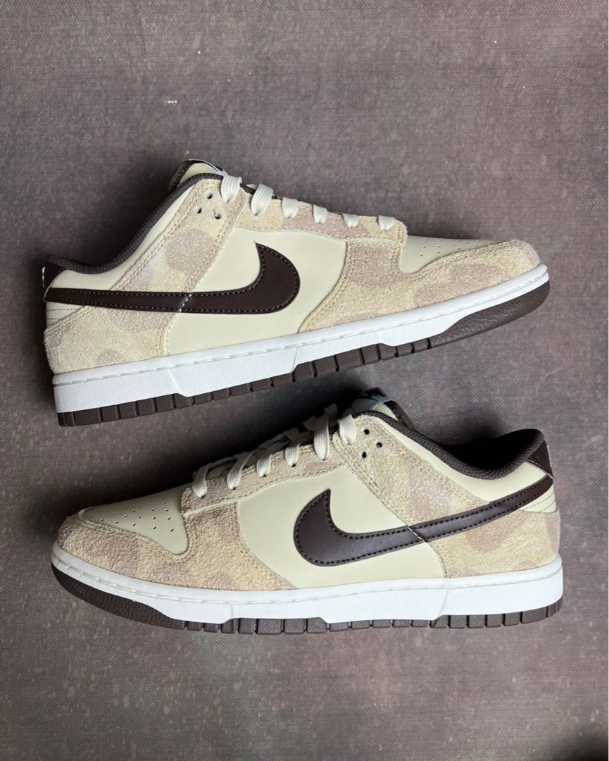 Nike Dunk Low Retro PRM“Cheetah”潮流時尚低幫休閒板鞋男女同款米白棕