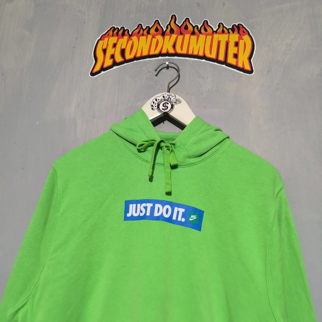 nike just do it hoodie green