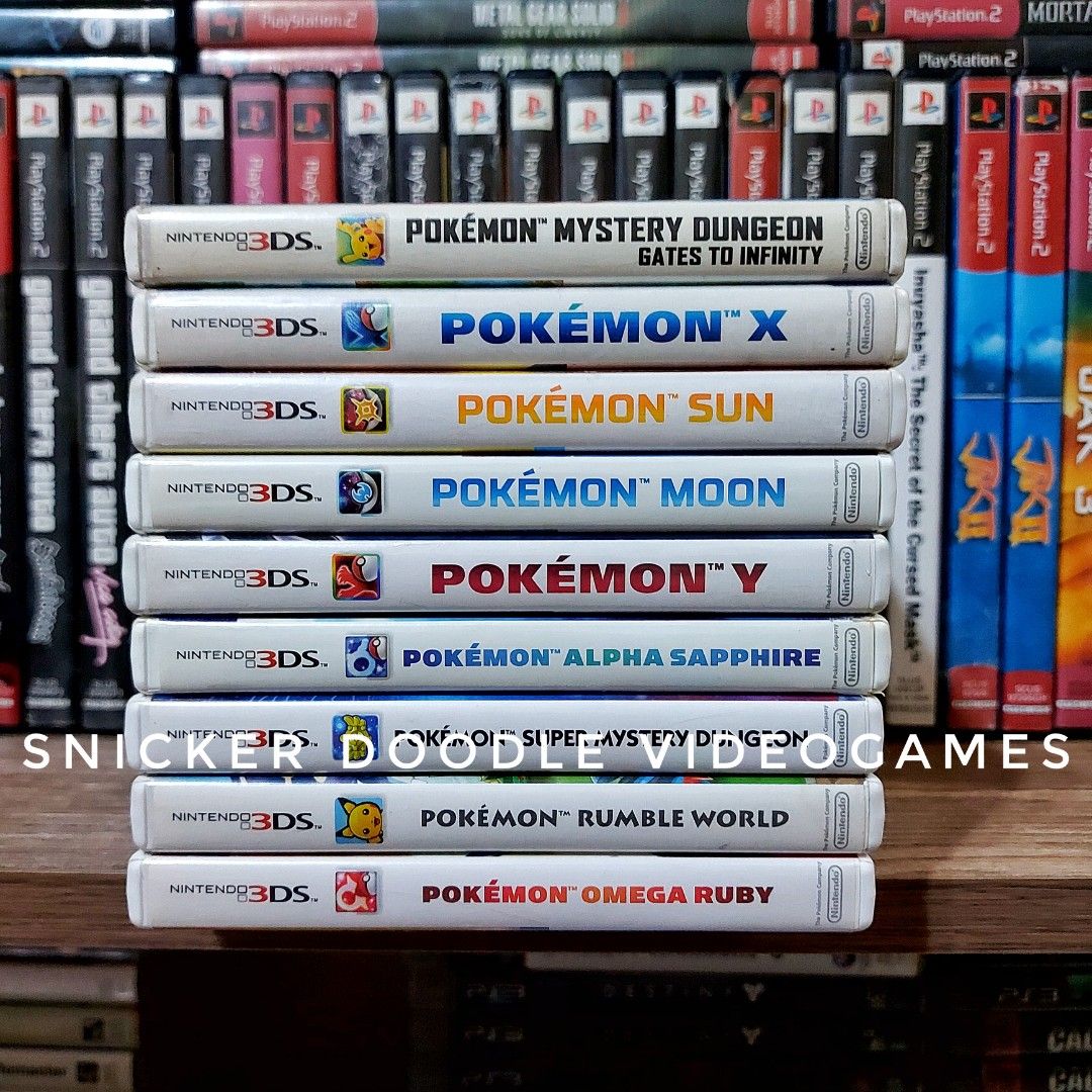 Nintendo 3DS Pokemon Games US Region (Category: Nintendo) located in Manila. Submitted by watchesvideogamestoys (Listing ID 1220854932, Image 1). Description: FOR SALE Nintendo 3DS Games: Pokemon Alpha Sapphire - PhP2799 Pokemon Omega Ruby MDE - PhP2299 Pokemon Omega Ruby - PhP2599 Pokemon X MDE - PhP2299 Pokemon Y MDE - PhP2299 Pokemon Y - PhP2499 Pokemon Sun MDE - PhP1599 Pokemon Moon MDE - PhP1599 Pokemon Moon - PhP1899 Pokemon Mystery Dungeon
