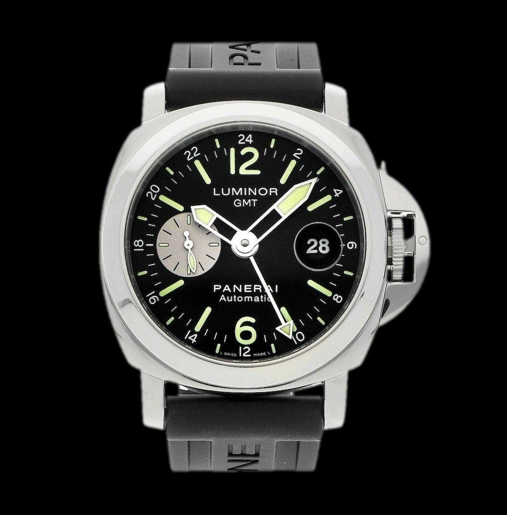 Officine Panerai Luminor GMT Automatic Model Ref. PAM88 in Stainless Steel Preowned, Mint