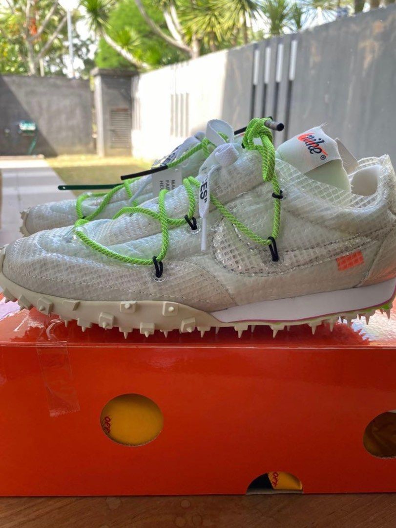 Offwhite x Nike Waffle Racer Men s Fashion Footwear Sneakers on