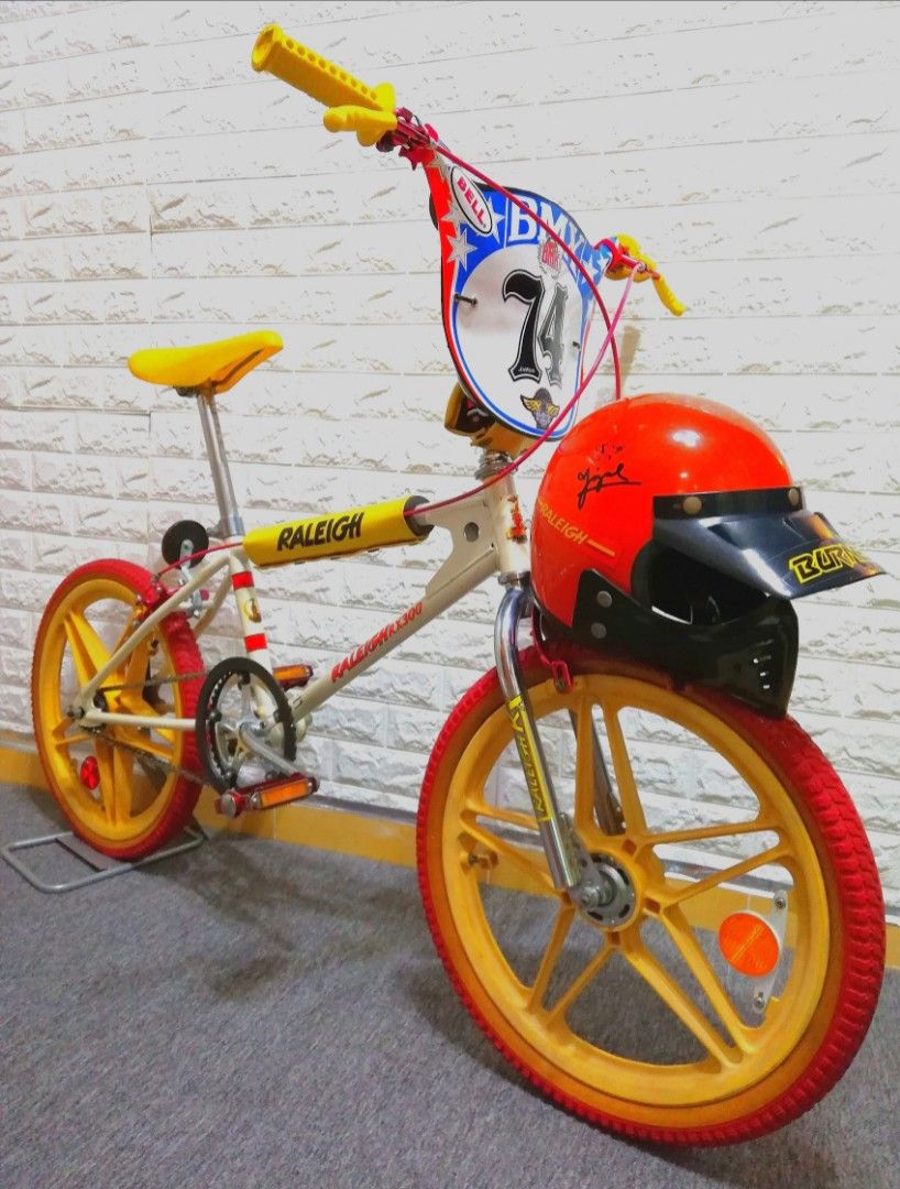 Old School Raleigh RX300 BMX Rare Raleigh Burner Helmet With