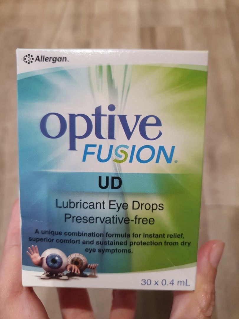 Optive Fusion Lubricant eye drops, Beauty & Personal Care, Sanitisers