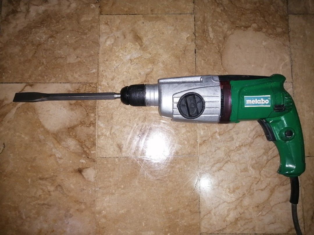 ORIGINAL GENUINE METABO GERMANY 3 MODES ROTARY HAMMER DRILL (Category: Construction Tools & Equipment) located in Quezon City. Submitted by hatebreeders (Listing ID 1220893095, Image 1). Description: ✓₱3,500 ONLY🔥🔥🔥🔥🔥 ✓READY TO USE ✓EXCELLENT CONDITION PERFORMANCE ✓ALL ORIGINAL NO HISTORY OF REPAIR ✓220V ✓WITH 15 DAYS SERVICE FULL WARRANTY ✓PICK UP KINGSPOINT SAUYO, NOVALICHES QC ✓MEET UPS SM NORTH EDSA, SM FAIRVIEW ✓PM ME FOR FASTER TRANSAC