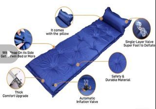 Outdoor self-inflatable mattress