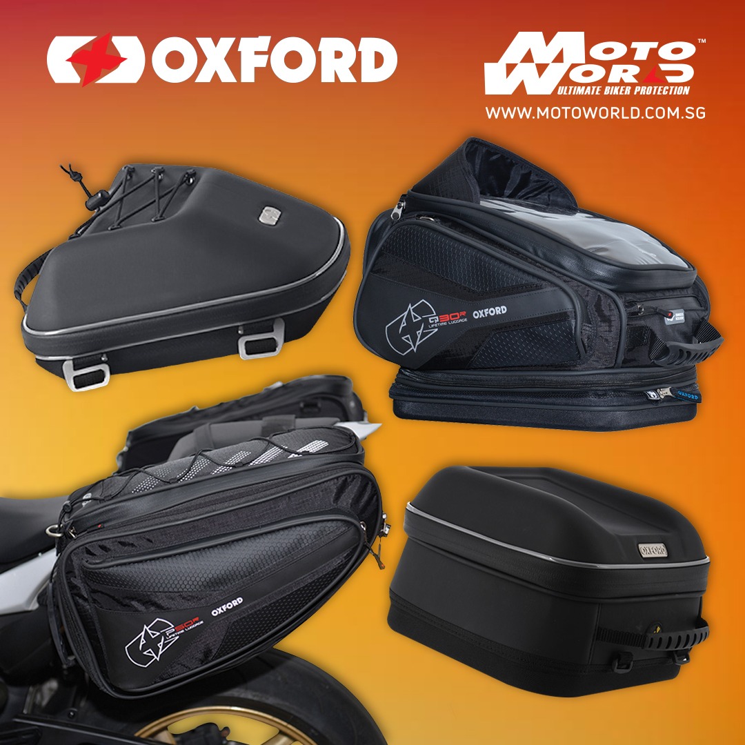Oxford Motorcycle Tank Bag / Tail bag / Saddle Bag (Designed in UK
