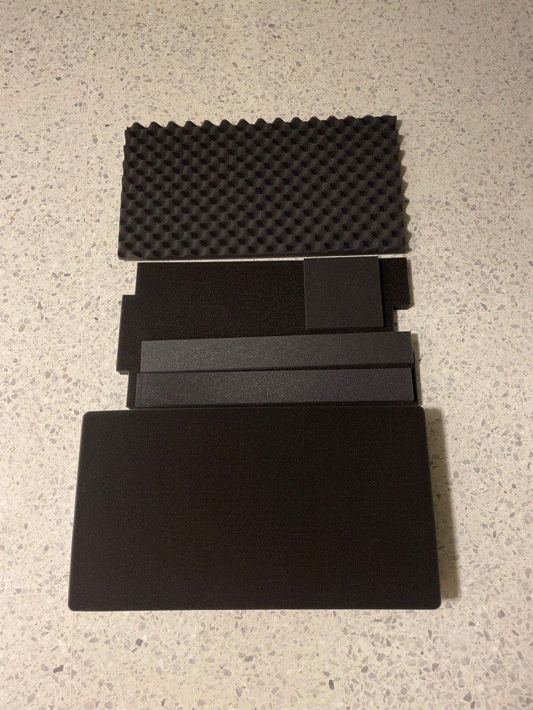 4 Piece Replacement Pluck Foam Set For The Pelican 1650 Case