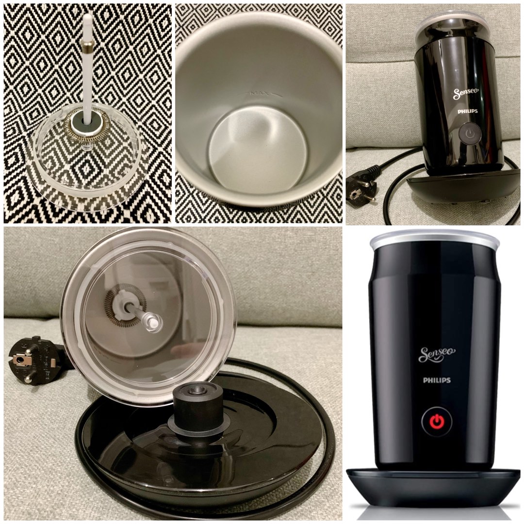 Philips Senseo Black Milk Frother with German Plug (Adapter included