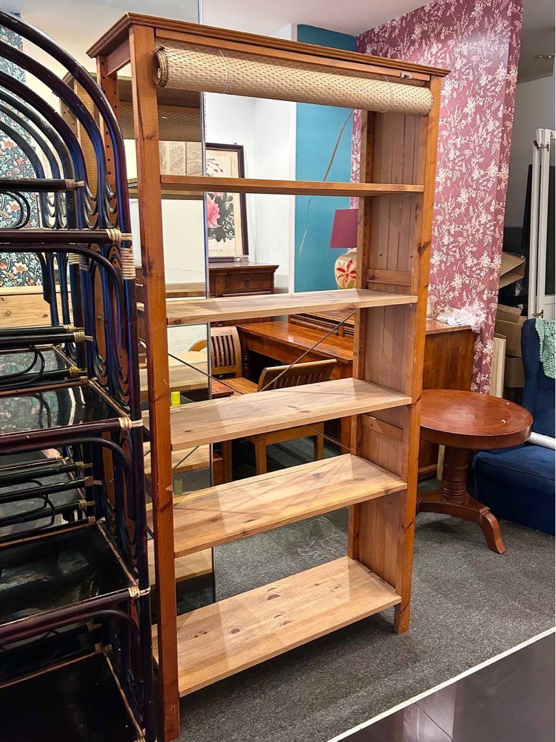 Pine wood shelving rack, Furniture & Home Living, Furniture