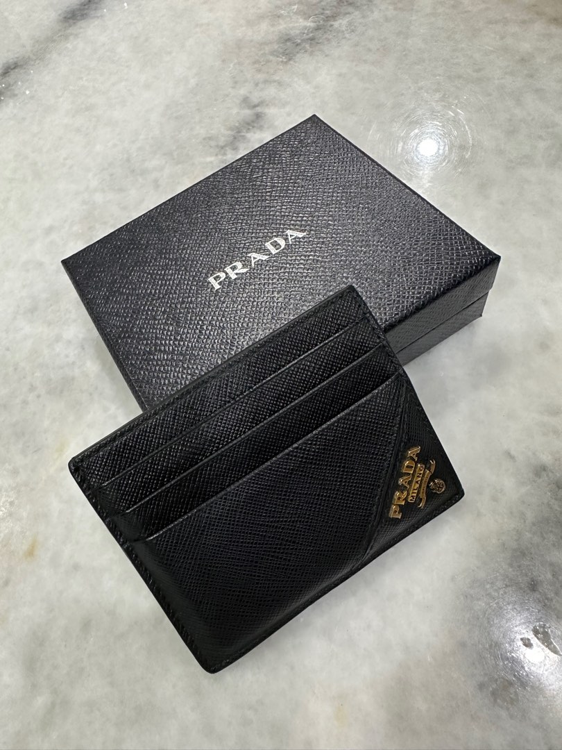 Prada card holder, Luxury, Bags & Wallets on Carousell
