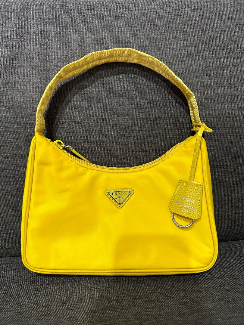 Prada Re-edition 2005 Re-nylon Mini Bag in Yellow