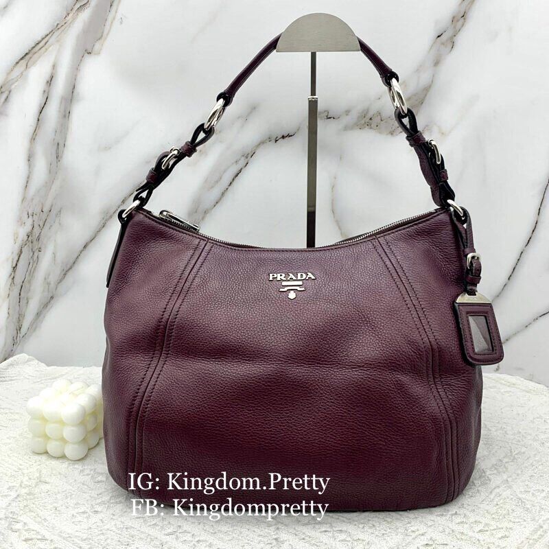 Preorder Prada Vitello Phenix Leather Hobo Shoulder Bag on Carousell