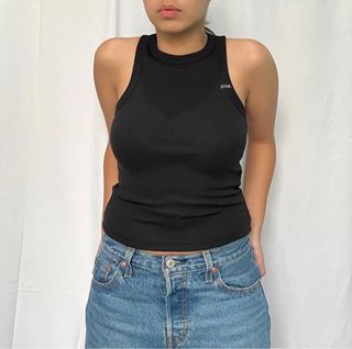 Prisk Mirai Tank Top - Black, Long