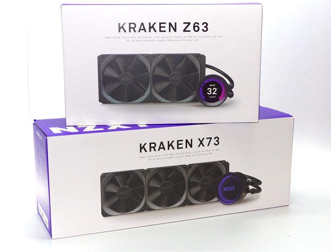 日本製・綿100% NZXT KRAKEN Z53 RGB BLACK 新品未開封未使用