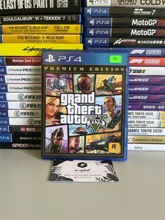 PS4 GTA 5 / grand theft auto v / 5 used like new cd disc R3 Rall english chinese