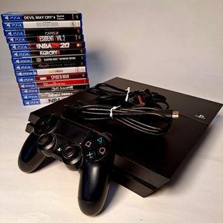 PS4 Playstation 4 Console and Original Games Set