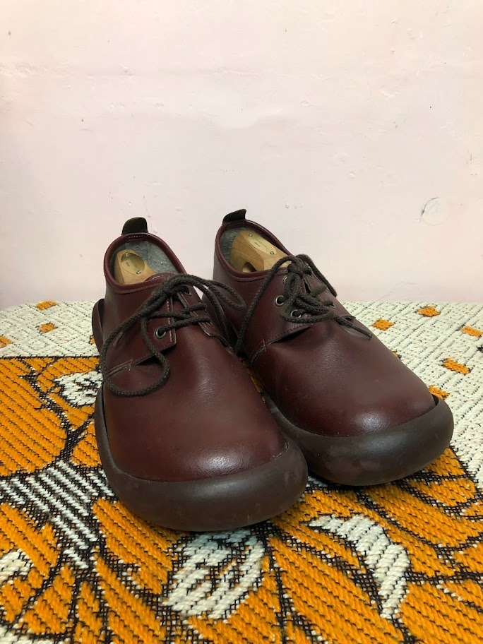 REGETTACANOE Comfort Shoes Lace U Plain Toe Red Shoe Size Medium