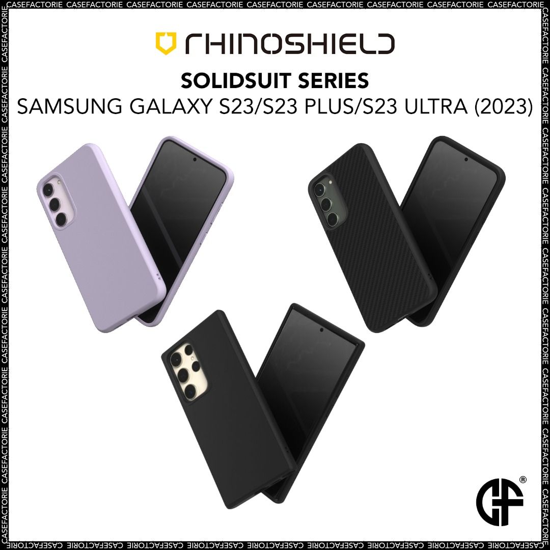RhinoShield SolidSuit Case for Samsung Galaxy S23/S23 Plus/S23 Ultra  (2023), Mobile Phones & Gadgets, Mobile & Gadget Accessories, Cases &  Sleeves on Carousell