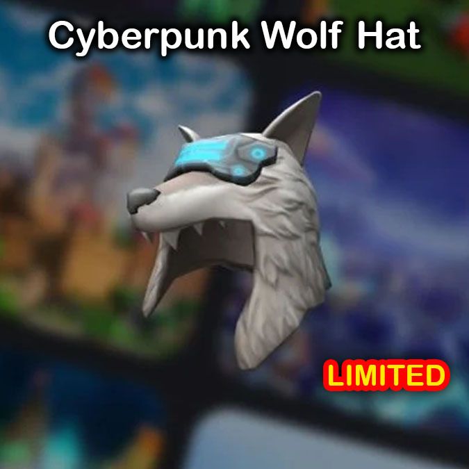 ROBLOX Cyberpunk Wolf Hat, Video Gaming, Gaming Accessories, InGame Products on Carousell