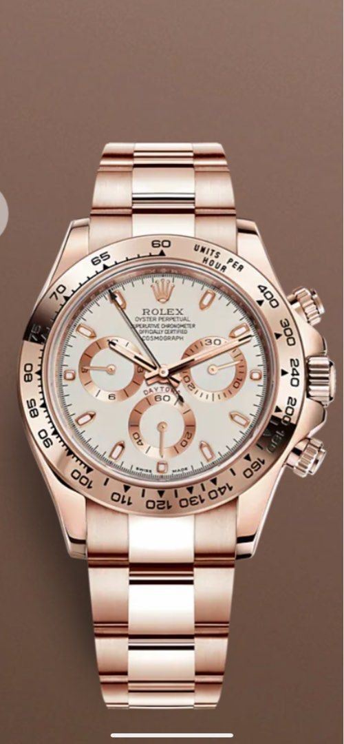 Rolex Daytona full everose gold. Ivory dial