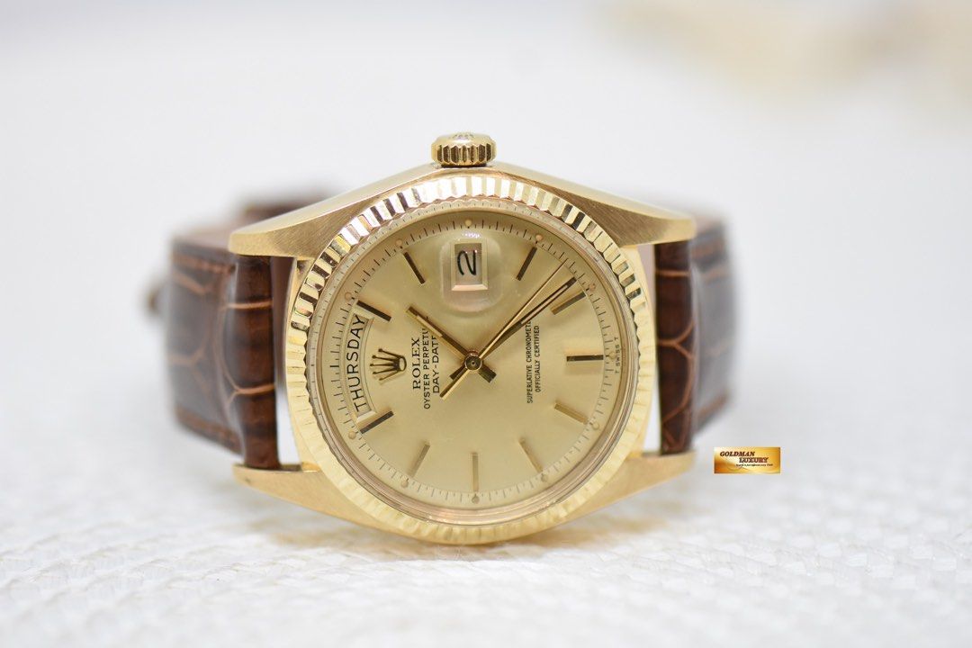 Cadran Rolex Oyster Perpetual Day-Date 36mm Référence 1803 - Occasion, Pied Cassé (2/10)