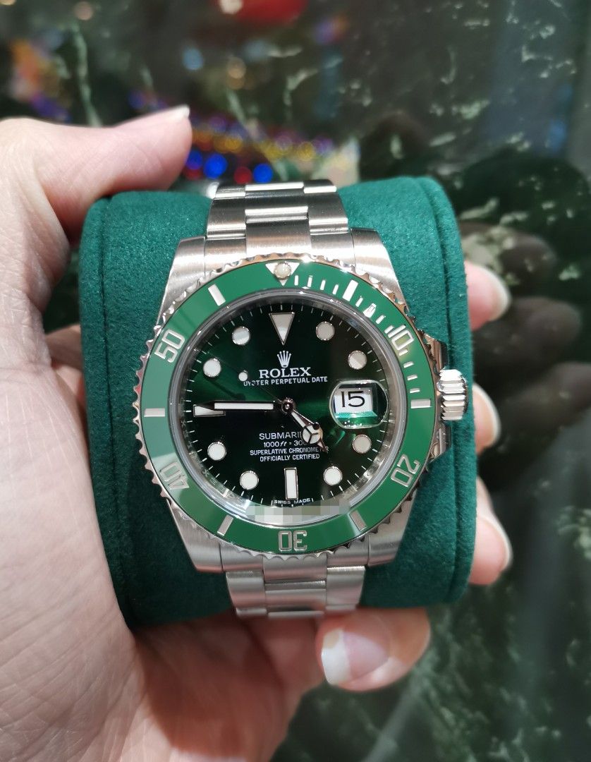 Rolex UNWORN 2020 Submariner Date 40mm 116610LV Stainless Steel Hulk Green  Dial Green Bezel